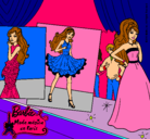 Dibujo Barbie, desfilando por la pasarela pintado por cgvntghbyhbv6hj