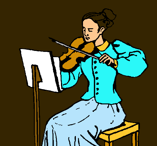 Dama violinista