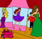 Dibujo Barbie, desfilando por la pasarela pintado por princess91