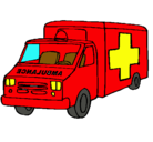 Dibujo Ambulancia pintado por ambulansia