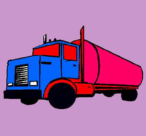 Dibujo Camión cisterna pintado por chykys