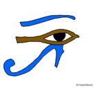 Dibujo Ojo Horus pintado por EGIPTE