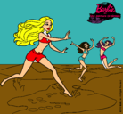 Dibujo Barbie de regreso a la playa pintado por Theddy