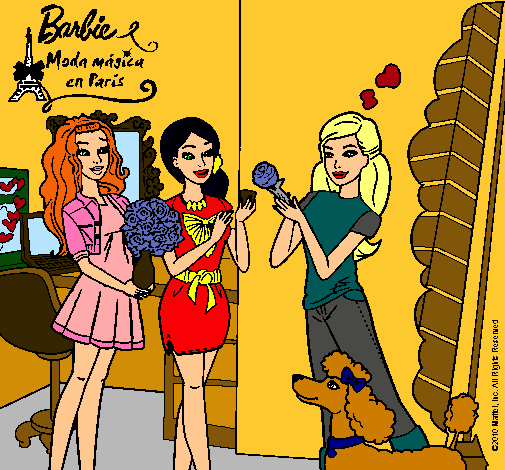 Barbie de compras con sus amigas