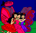 Dibujo Barbie y sus amigas en hadas pintado por Rebeca54