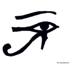 Dibujo Ojo Horus pintado por tfgftdedferfh