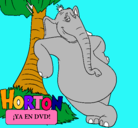 Dibujo Horton pintado por lidya