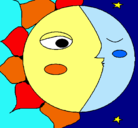 Dibujo Sol y luna 3 pintado por michtre