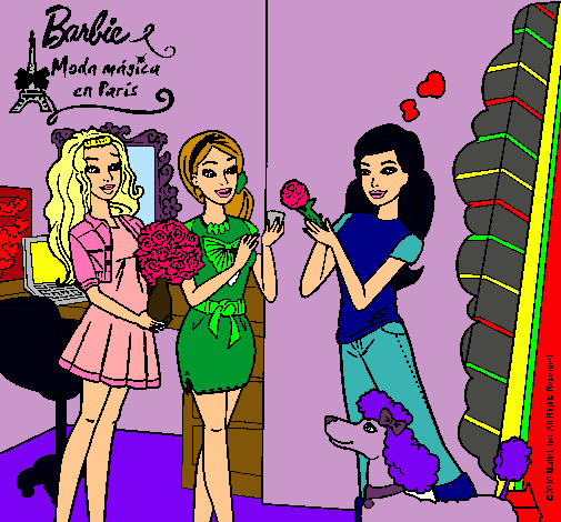 Barbie de compras con sus amigas