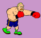 Dibujo Boxeador pintado por marcosyandrea
