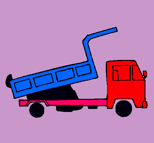 Dibujo Camión de carga pintado por chykys