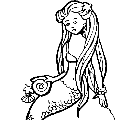 Sirena con caracola