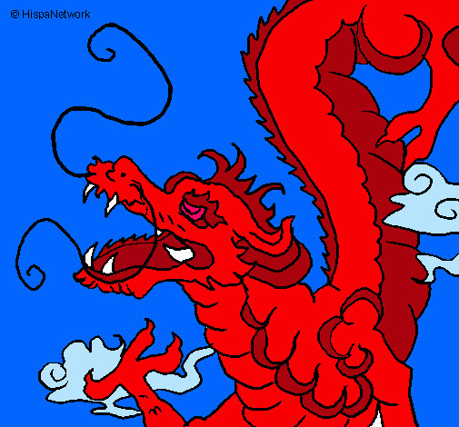 Dibujo Dragón japonés pintado por Brendah