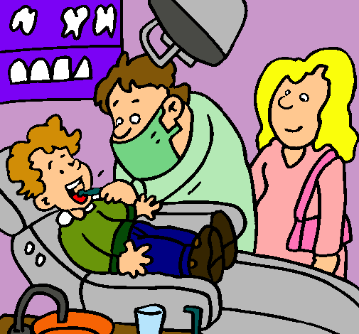 Niño en el dentista