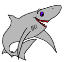 Dibujo Tiburón alegre pintado por damiana