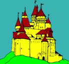 Dibujo Castillo medieval pintado por HFVDRV