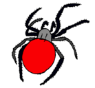 Dibujo Araña venenosa pintado por dalinger