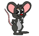 Dibujo Ratón pintado por emi