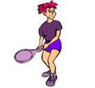 Dibujo Chica tenista pintado por osoagente 