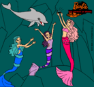 Dibujo Barbie con la perla marina pintado por anairis022
