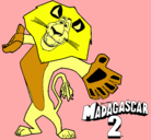 Dibujo Madagascar 2 Alex 2 pintado por shady