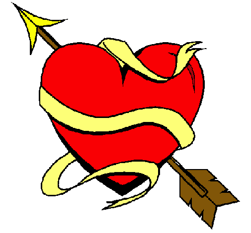 Dibujo de Corazón con flecha pintado por Flechas en  el día  03-02-11 a las 03:37:39. Imprime, pinta o colorea tus propios dibujos!