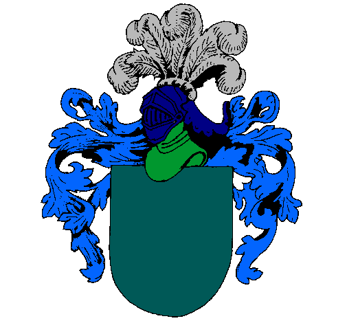 Escudo de armas y casco