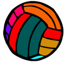 Dibujo Pelota de voleibol pintado por adrian_100
