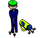 Dibujo Jugador de golf II pintado por juli_lo_mas_cap