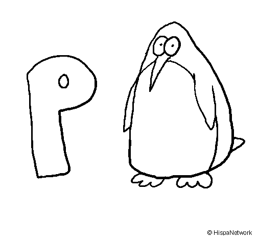 Dibujo Pingüino pintado por l_porter