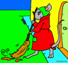 Dibujo La ratita presumida 1 pintado por leydy