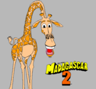 Dibujo Madagascar 2 Melman pintado por melman