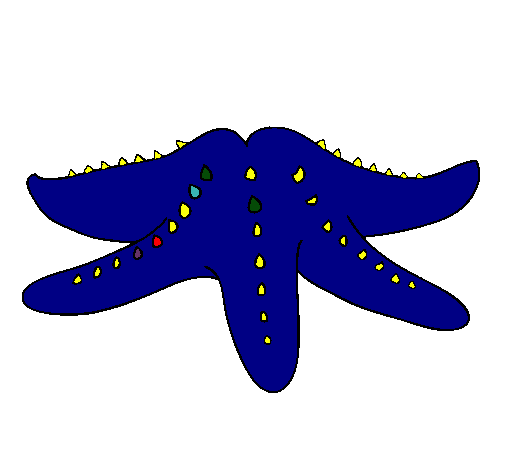 Dibujo Estrella de mar pintado por HectorAntonio