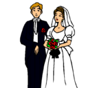 Dibujo Marido y mujer III pintado por nica