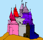 Dibujo Castillo medieval pintado por ricardito