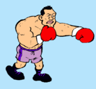 Dibujo Boxeador pintado por enana