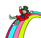 Dibujo Duende en el arco iris pintado por sikotukollita