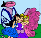 Dibujo Barbie y sus amigas en hadas pintado por nayeli