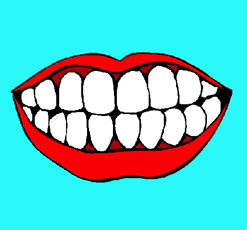 Dibujo Boca y dientes pintado por zafiro6425