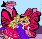 Dibujo Barbie y sus amigas en hadas pintado por viictooria