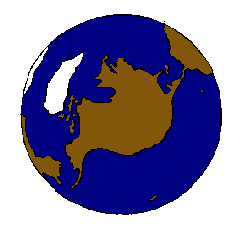Dibujo Planeta Tierra pintado por Davichin