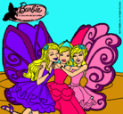 Dibujo Barbie y sus amigas en hadas pintado por johanitha