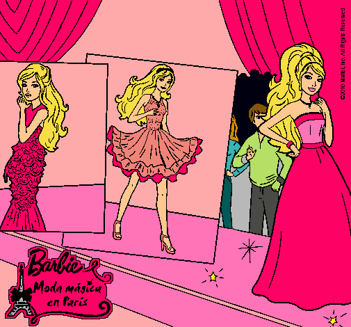 Barbie, desfilando por la pasarela