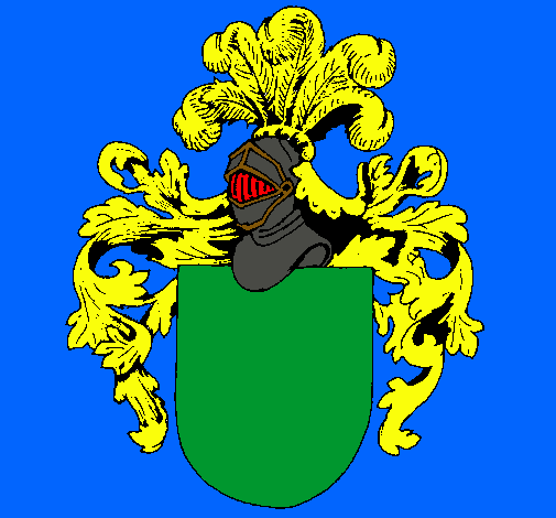 Escudo de armas y casco