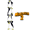 Dibujo Madagascar 2 Pingüinos pintado por oyeahhermano