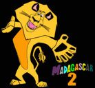 Dibujo Madagascar 2 Alex 2 pintado por kamila