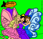 Dibujo Barbie y sus amigas en hadas pintado por MIREYAAA