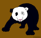 Dibujo Oso panda pintado por wedad
