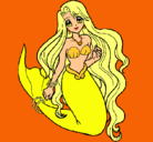 Dibujo Sirenita pintado por Wooky