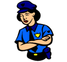 Dibujo Mujer policía pintado por anairis022